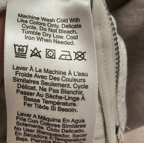 Donna Karan Active Open Cardigan Jacket Womens S Vest Zippers Logo Gray - Picture 14 of 14